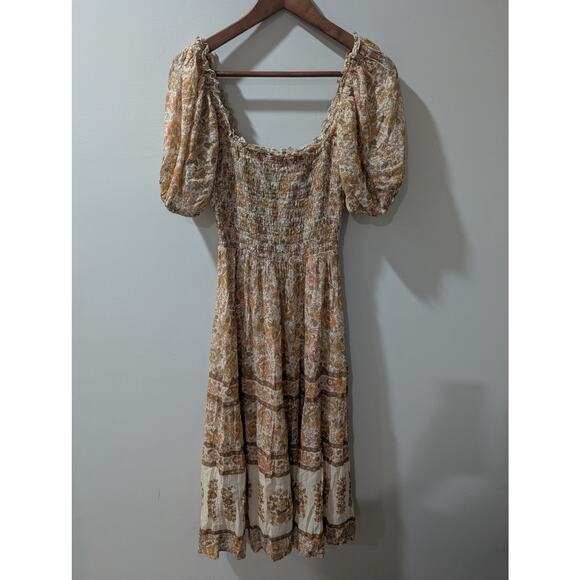Spell & The Gypsy Collective Juniper Shirred Midi Dress - Picture 4 of 9